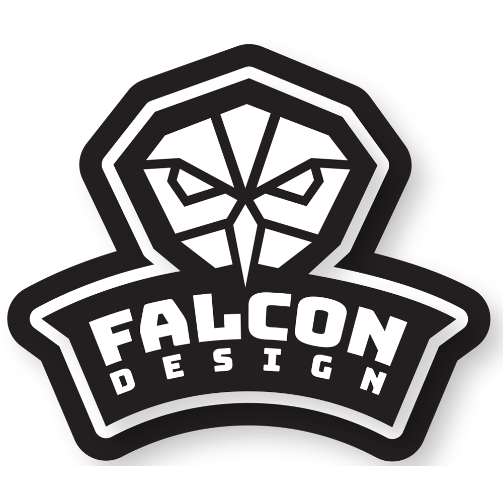 Falcon Design Sticker Black